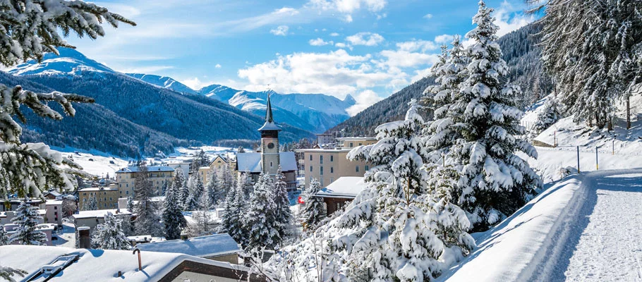 Klosters ski resort, Switzerland